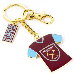 Official West Ham United FC Shirt Charm Keyring