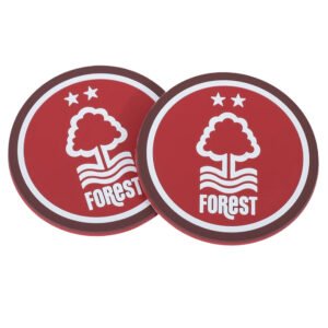 TM-07299-Nottingham-Forest-FC-2pk-Coaster-Set Official Nottingham Forest FC 2pk Coaster Set