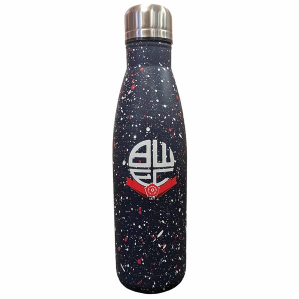TM-07300-Bolton-Wanderers-FC-Paint-Splatter-Thermal-Flask Official Bolton Wanderers FC Paint Splatter Thermal Flask