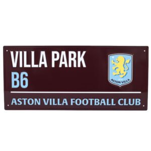 Official Aston Villa FC Colour Street Sign