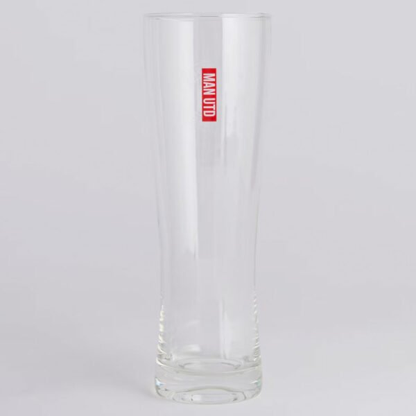 TM-07314-Manchester-United-FC-Mono-Crest-Tall-Beer-Glass-1 Official Manchester United FC Mono Crest Tall Beer Glass