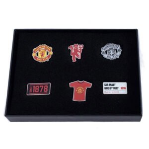 Official Manchester United FC 6pc Badge Set