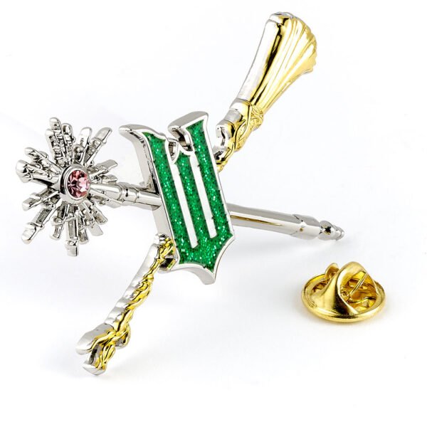 TM-07323-Wicked-Wand-Broomstick-Badge-1 Official Wicked Wand & Broomstick Pin Badge
