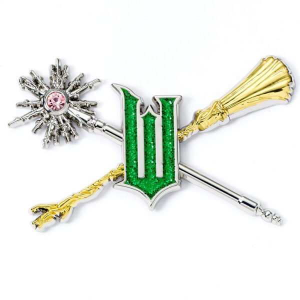 TM-07323-Wicked-Wand-Broomstick-Badge Official Wicked Wand & Broomstick Pin Badge