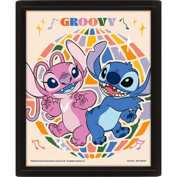 TM-07354-Lilo-Stitch-Groovy-Framed-3D-Picture-1 Official Lilo & Stitch Groovy Framed 3D Picture