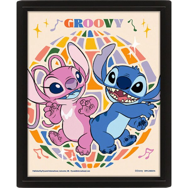 TM-07354-Lilo-Stitch-Groovy-Framed-3D-Picture-2 Official Lilo & Stitch Groovy Framed 3D Picture
