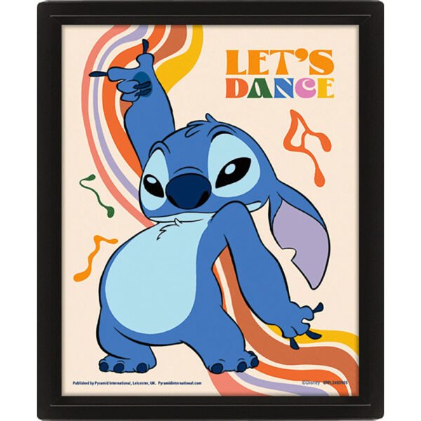 Official Lilo & Stitch Let's Dance Framed 3D Picture
