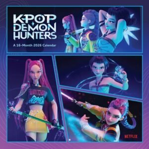 TM-07375-K-Pop-Demon-Hunters-Square-Calendar-2026 Official K-POP Demon Hunters Square Calendar 2026