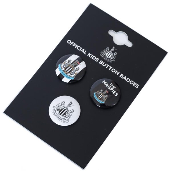 Official Newcastle United FC Button Badge Set