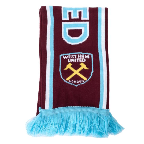 TM-07407-West-Ham-United-FC-Crest-Scarf-3 Official West Ham United FC Crest Scarf