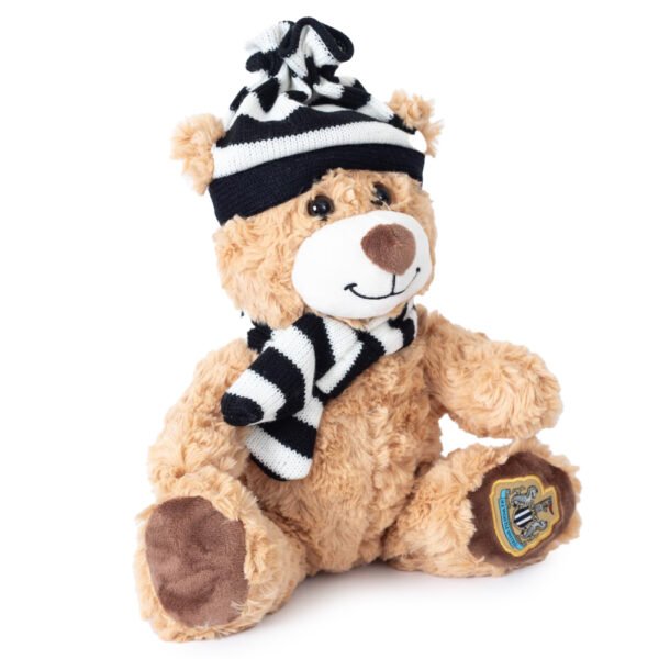 TM-07408-Newcastle-United-FC-Hat-Scarf-Charlie-Bear-1 Official Newcastle United FC Hat & Scarf Bear