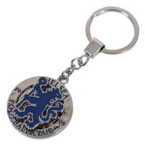 TM-07410-Chelsea-FC-Fidget-Spinner-Keyring Official Chelsea FC Fidget Spinner Keyring