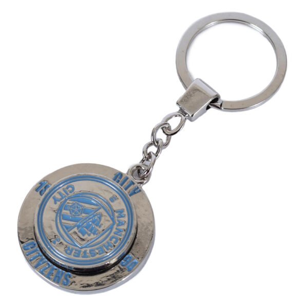 TM-07412-Manchester-City-FC-Fidget-Spinner-Keyring-1 Official Manchester City FC Fidget Spinner Keyring