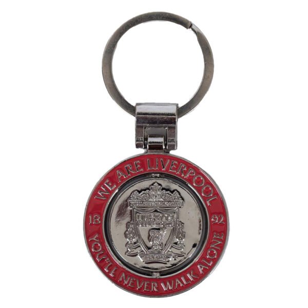 Official Liverpool FC Crest Spinner Keyring