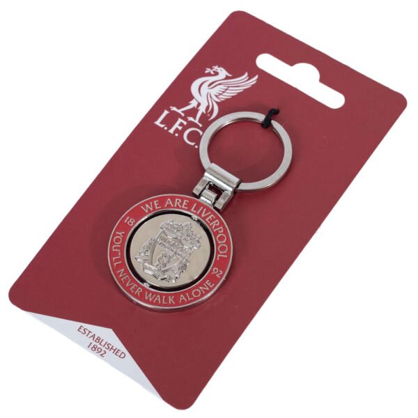 Official Liverpool FC Crest Spinner Keyring