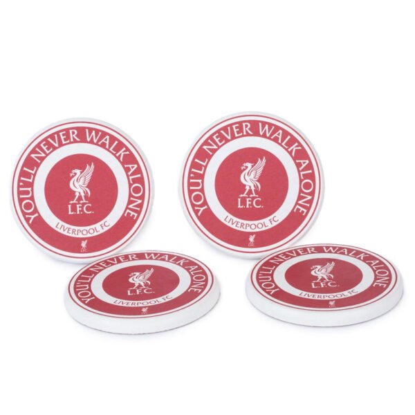Official Arsenal FC Liverpool FC 4pk Ceramic Coaster Set