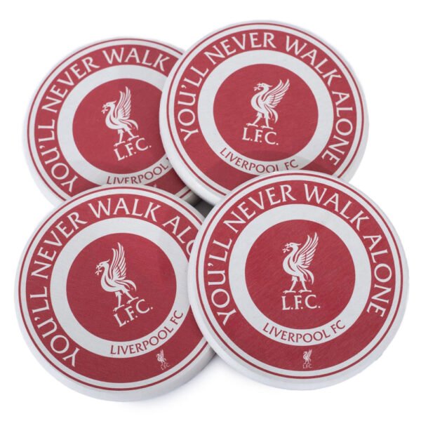 Official Arsenal FC Liverpool FC 4pk Ceramic Coaster Set