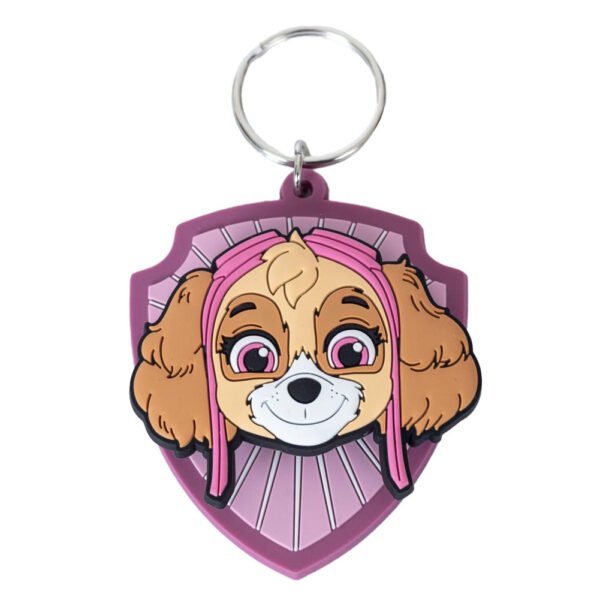 TM-07427-Paw-Patrol-Skye-Spinning-PVC-Keyring Official Paw Patrol Skye PVC Spinner Keyring
