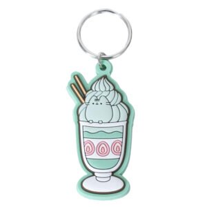 TM-07428-Pusheen-Matcha-PVC-Keyring Official Pusheen Matcha PVC Keyring