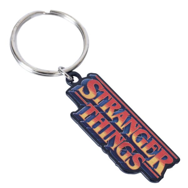 Official Stranger Things Logo Metal Keyring