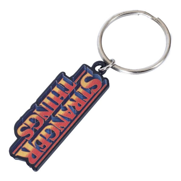 Official Stranger Things Logo Metal Keyring
