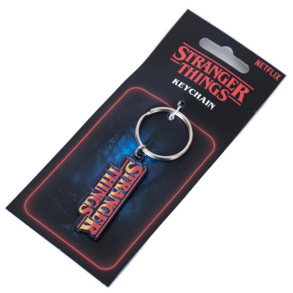 Official Stranger Things Logo Metal Keyring