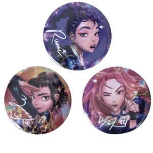 TM-07457-K-POP-Demon-Hunters-3-Button-Badges Official K-POP Demon Hunters 3 Button Badges