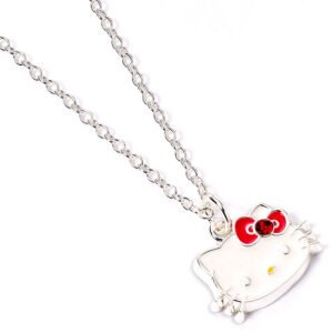 TM-07459-Hello-Kitty-Silver-Plated-Necklace Official Hello Kitty Silver Plated Necklace