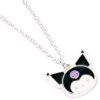 TM-07460-Hello-Kitty-Silver-Plated-Necklace-Kuromi Official Kuromi Silver Plated Necklace
