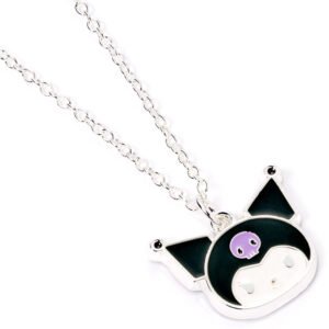 TM-07460-Hello-Kitty-Silver-Plated-Necklace-Kuromi Official Kuromi Silver Plated Necklace