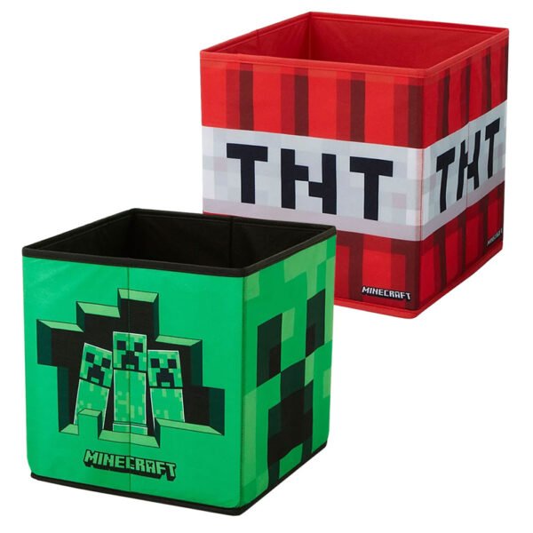 TM-07489-Minecraft-Twin-Pack-Storage-Cube Official Minecraft Twin Pack Storage Cube