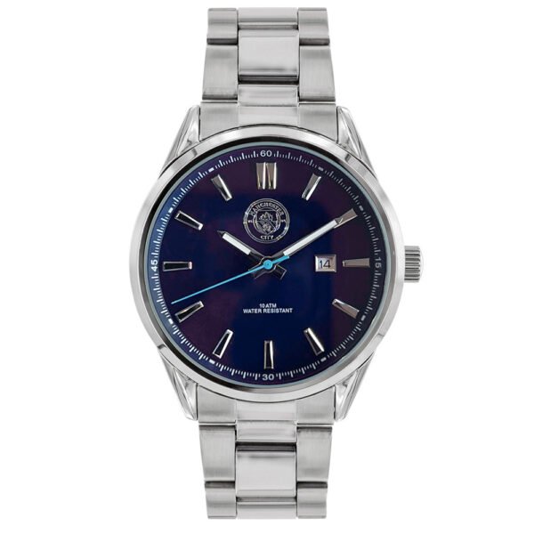 TM-07505-Manchester-City-FC-Mens-Bracelet-Watch Official Manchester City FC Mens Bracelet Watch