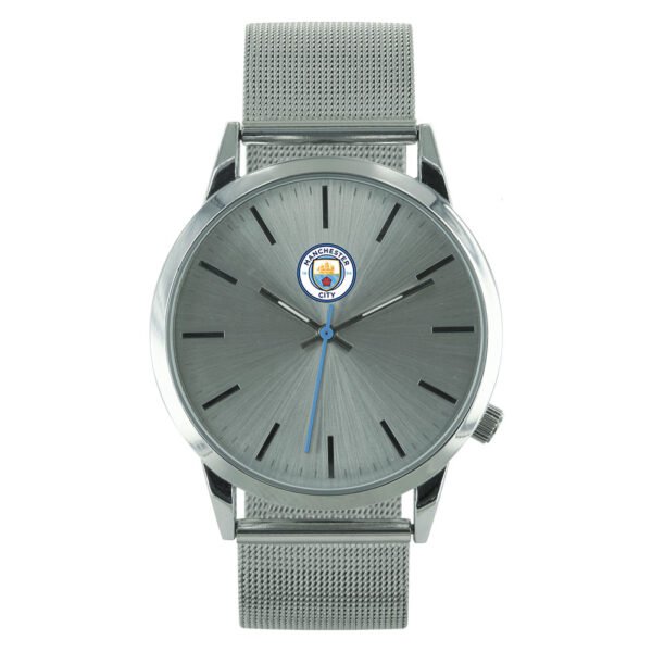 Official Manchester City FC Mens Mesh Strap Watch