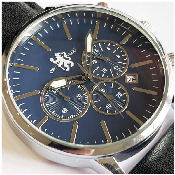 TM-07508-Chelsea-FC-High-End-Chronograph-Watch-Black-1 Official Chelsea FC High End Chronograph Leather Watch
