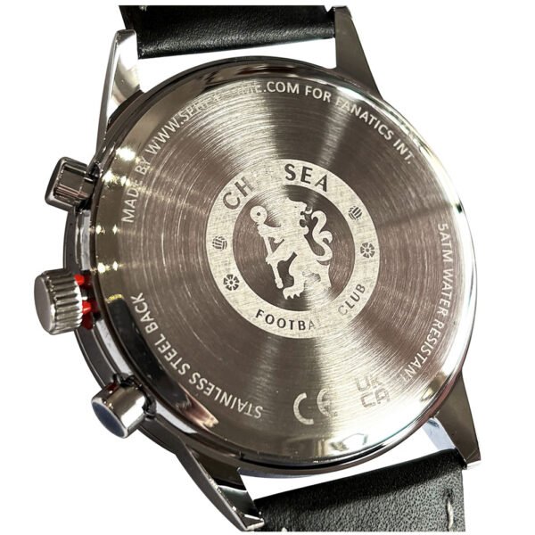 TM-07508-Chelsea-FC-High-End-Chronograph-Watch-Black-3 Official Chelsea FC High End Chronograph Leather Watch