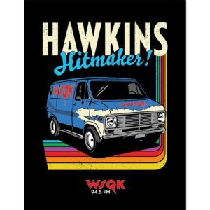 TM-07514-Stranger-Things-Hawkins-Hitmakers-Framed-Picture-16-x-12 Official Stranger Things Hawkins Hitmakers Framed Picture 16 x 12