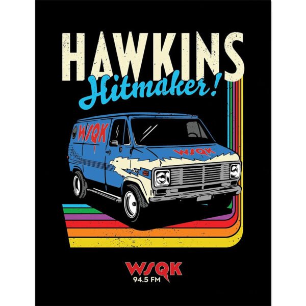 TM-07514-Stranger-Things-Hawkins-Hitmakers-Framed-Picture-16-x-12 Official Stranger Things Hawkins Hitmakers Framed Picture 16 x 12
