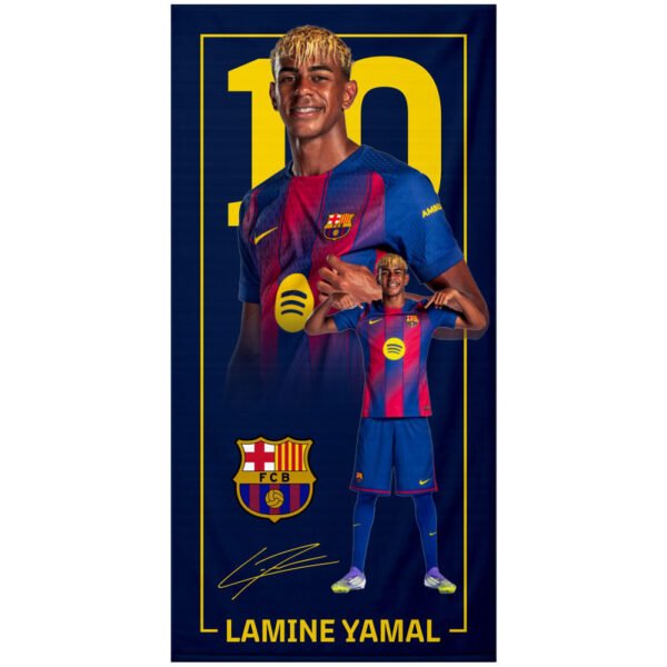 Official FC Barcelona Lamine Yamal Towel