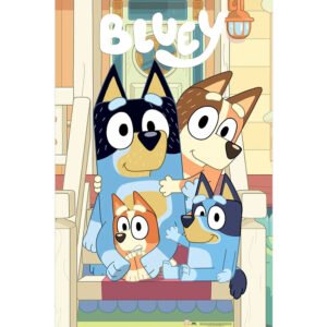 TM-07767-Bluey-Line-Up-Poster-5 Official Bluey Portrait Poster 5