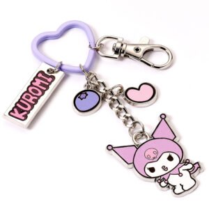 TM-07801-Kuromi-Charm-Keyring Official Kuromi Charm Keyring