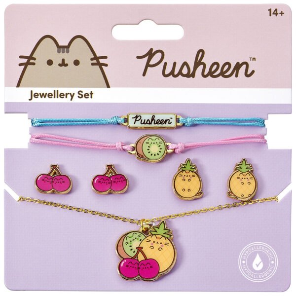 TM-07802-Pusheen-Fruits-Jewellery-Set-1 Official Pusheen Jewellery Set