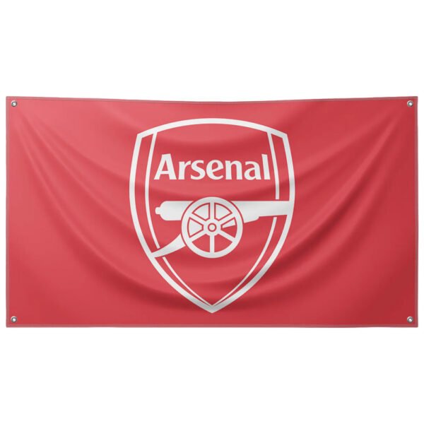 Official Arsenal FC Core Crest Flag