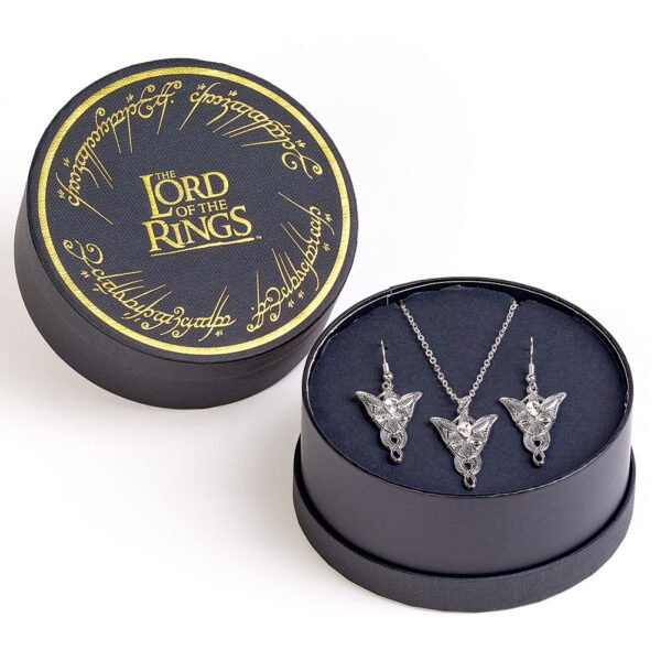 Official The Lord Of The Rings Evenstar Necklace & Earrings Gift Box