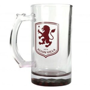 TM-07825-Aston-Villa-FC-Stein-Glass-Tankard Official Aston Villa FC Stein Glass Tankard