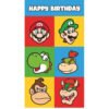 Official Super Mario Birthday Card With Stickers