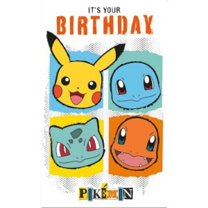 TM-07871-Pokemon-Birthday-Card Official Pokemon Faces Birthday Card