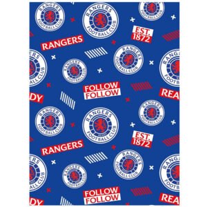 Official Rangers FC Text Gift Wrap