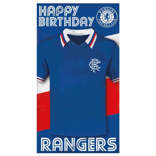 TM-07875-Rangers-FC-Shirt-Birthday-Card Official Rangers FC Shirt Birthday Card