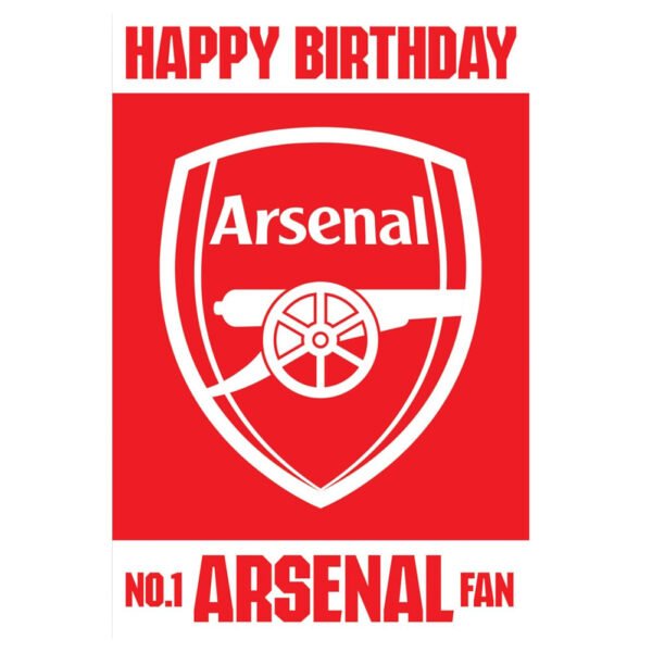 Official Arsenal FC 3D Lenticular Birthday Card