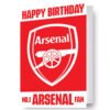 Official Arsenal FC 3D Lenticular Birthday Card